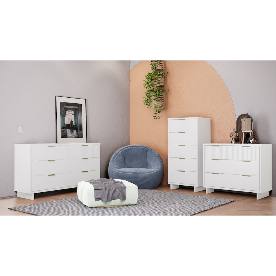 Kenya Dresser, 3 Drawer Dresser and Narrow Chest Set