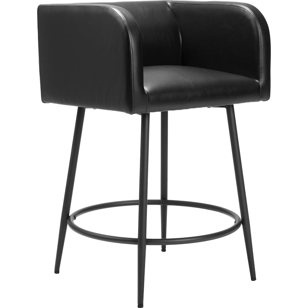 keppel black counter height stool   