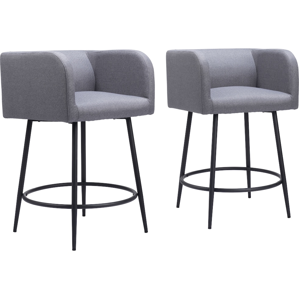 keppel gray counter height stool   