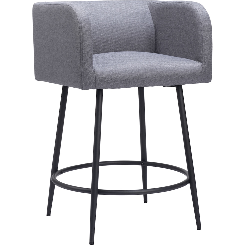 keppel gray counter height stool   