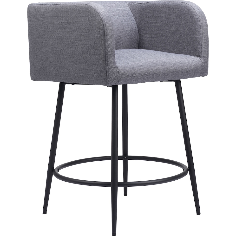 keppel gray counter height stool   