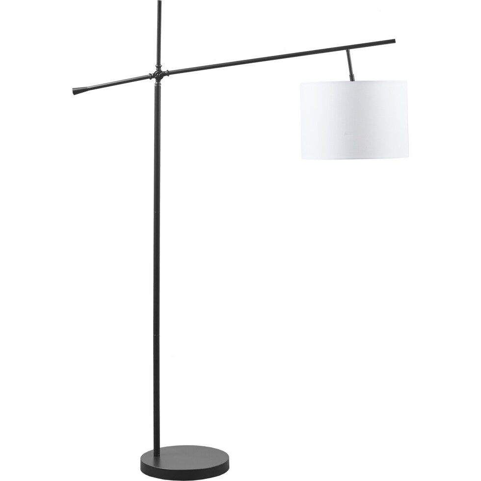 kerensa oil rubbed bronze cream floor lamp   