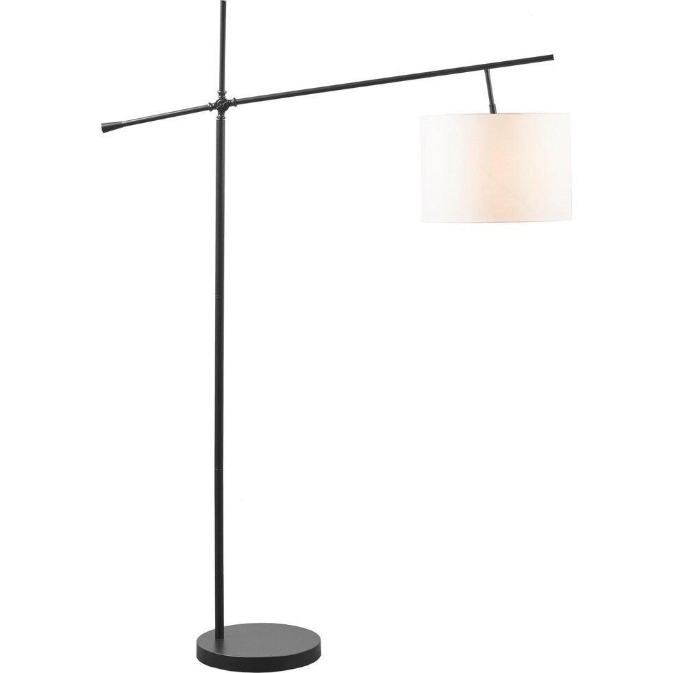 kerensa oil rubbed bronze cream floor lamp   
