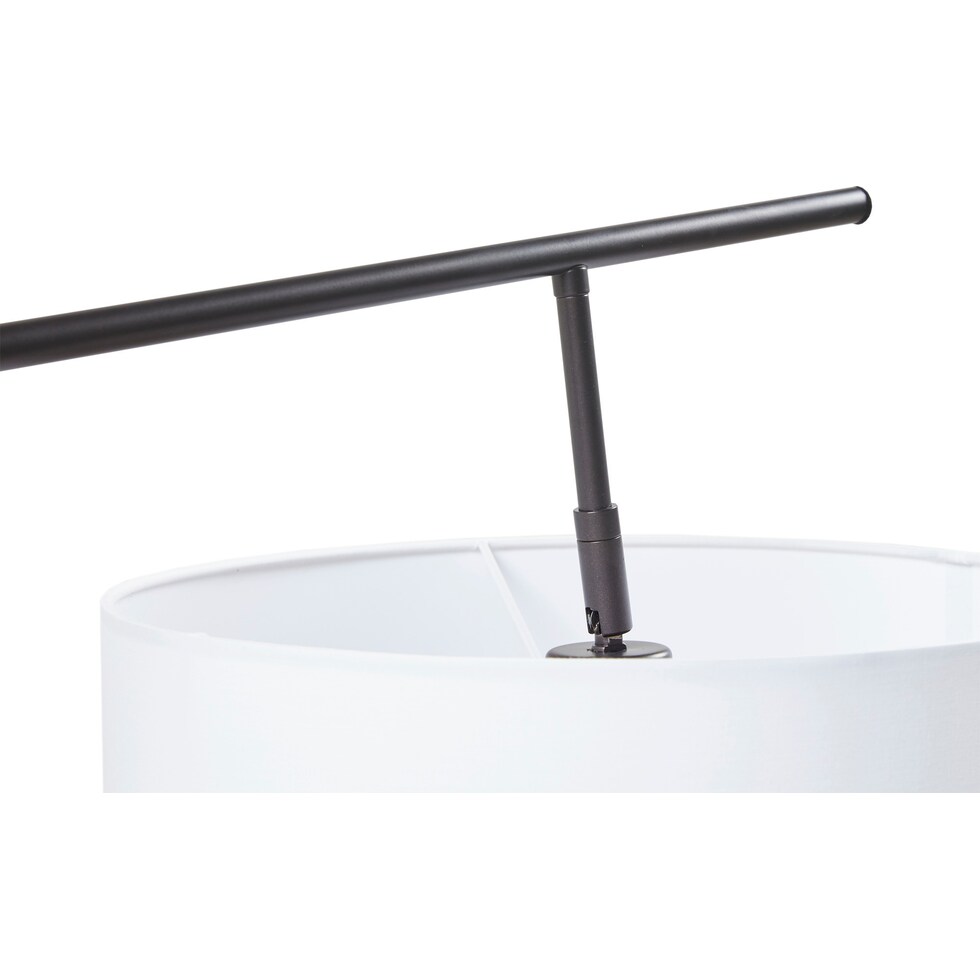 kerensa oil rubbed bronze cream floor lamp   