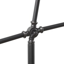 kerensa oil rubbed bronze cream floor lamp   