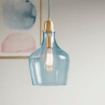 kern blue pendant light   