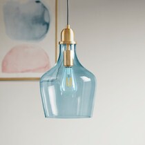 kern blue pendant light   