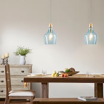 kern blue pendant light   