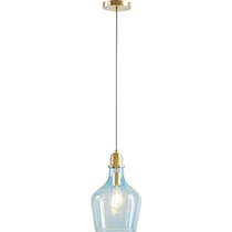 kern blue pendant light   