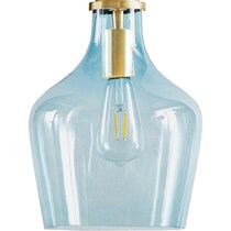 kern blue pendant light   