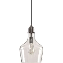 kern silver pendant light   