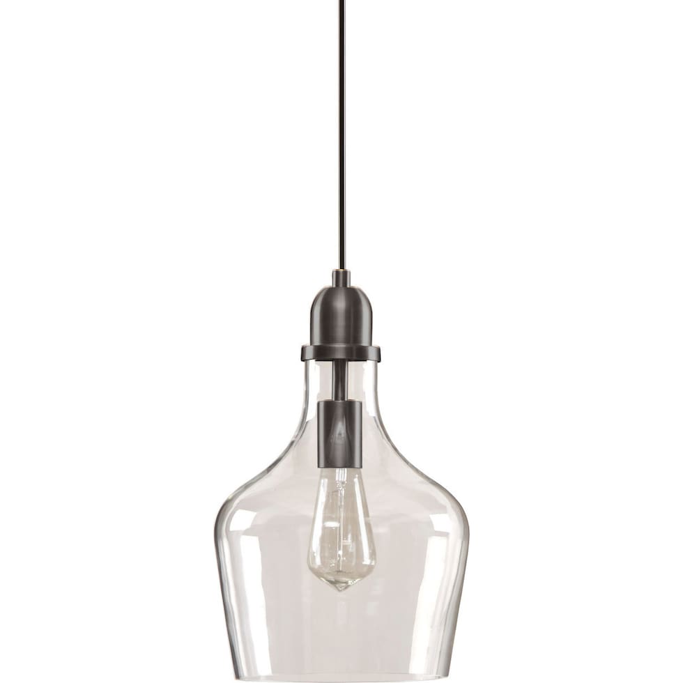 kern silver pendant light   