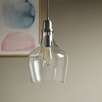 kern silver pendant light   