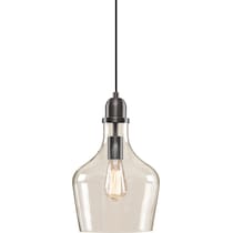 kern silver pendant light   