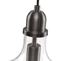 kern silver pendant light   