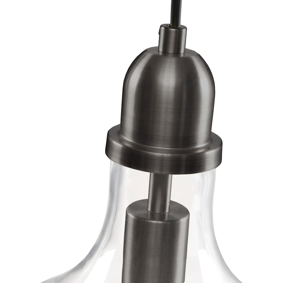 kern silver pendant light   
