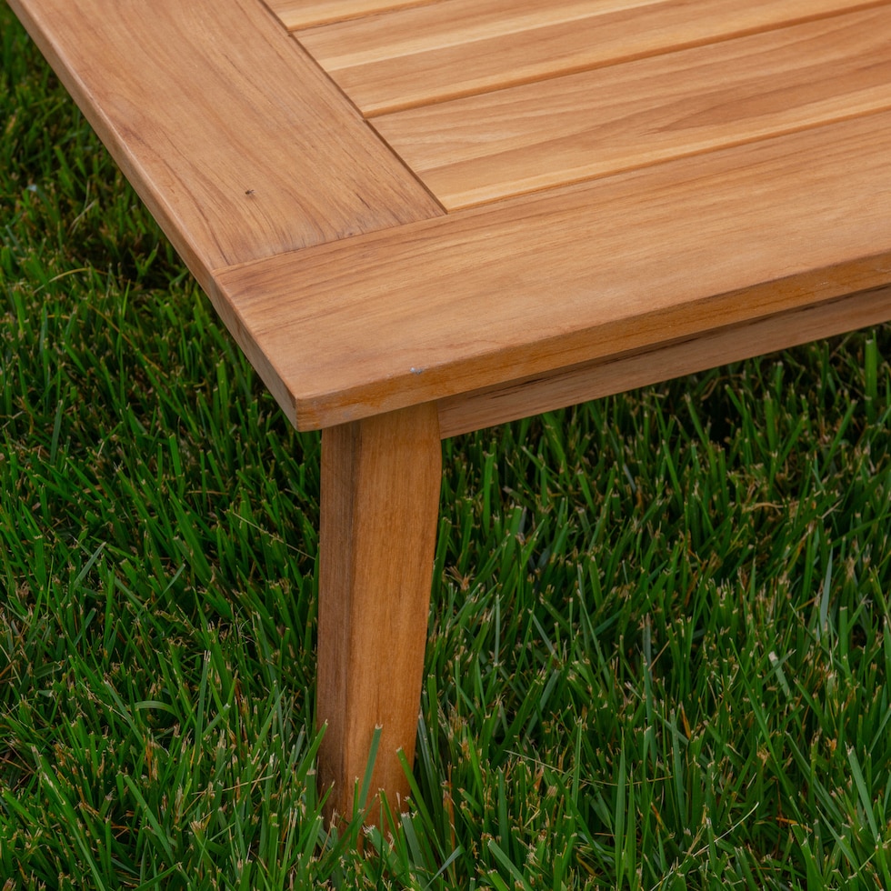 key west light brown outdoor coffee table   