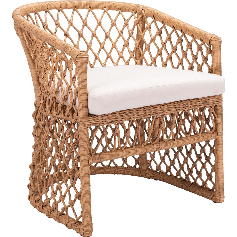 key west tan cream outdoor chair   