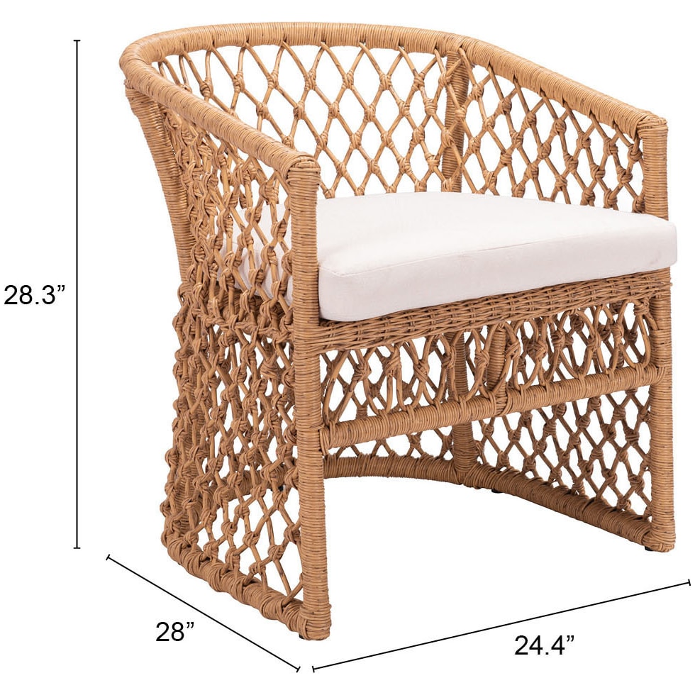 key west tan cream outdoor chair   