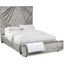 kiera gray queen storage bed   