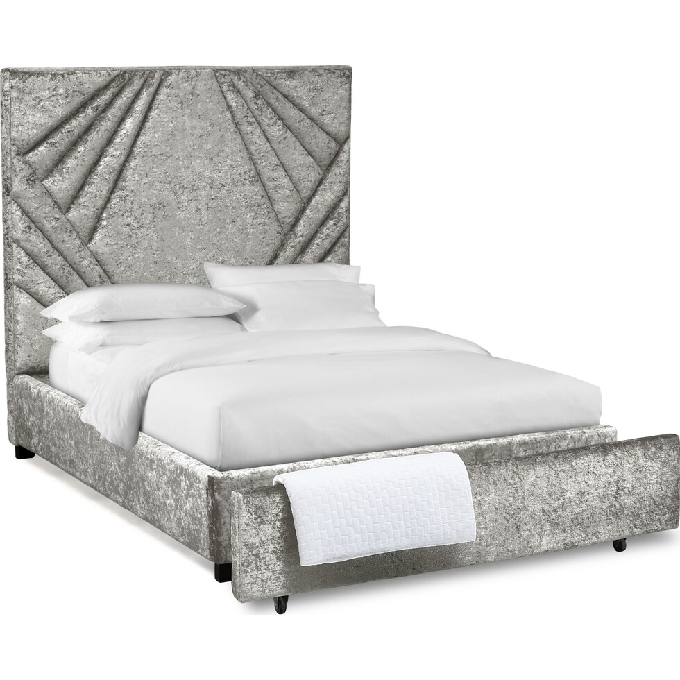 kiera gray queen storage bed   