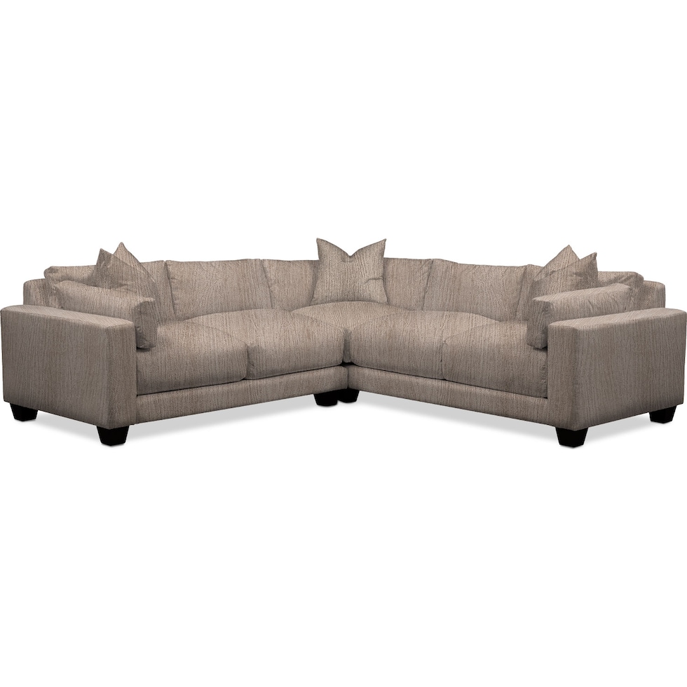 kiley beige  pc sectional   