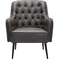 kiley black accent chair   