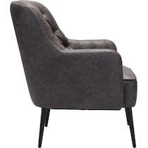 kiley black accent chair   