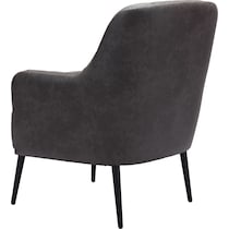 kiley black accent chair   