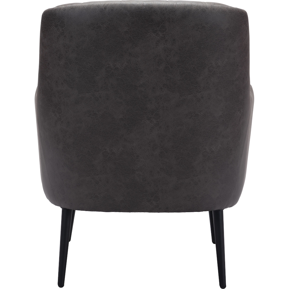 kiley black accent chair   