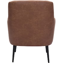 kiley dark brown accent chair   