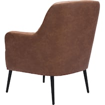 kiley dark brown accent chair   