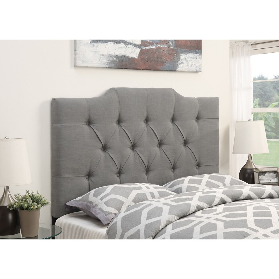 kimberly gray full queen headboard   