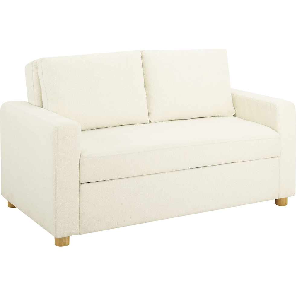 kimberly white sofa bed   