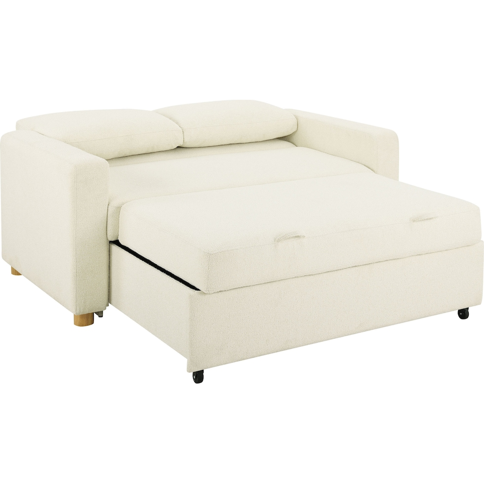 kimberly white sofa bed   