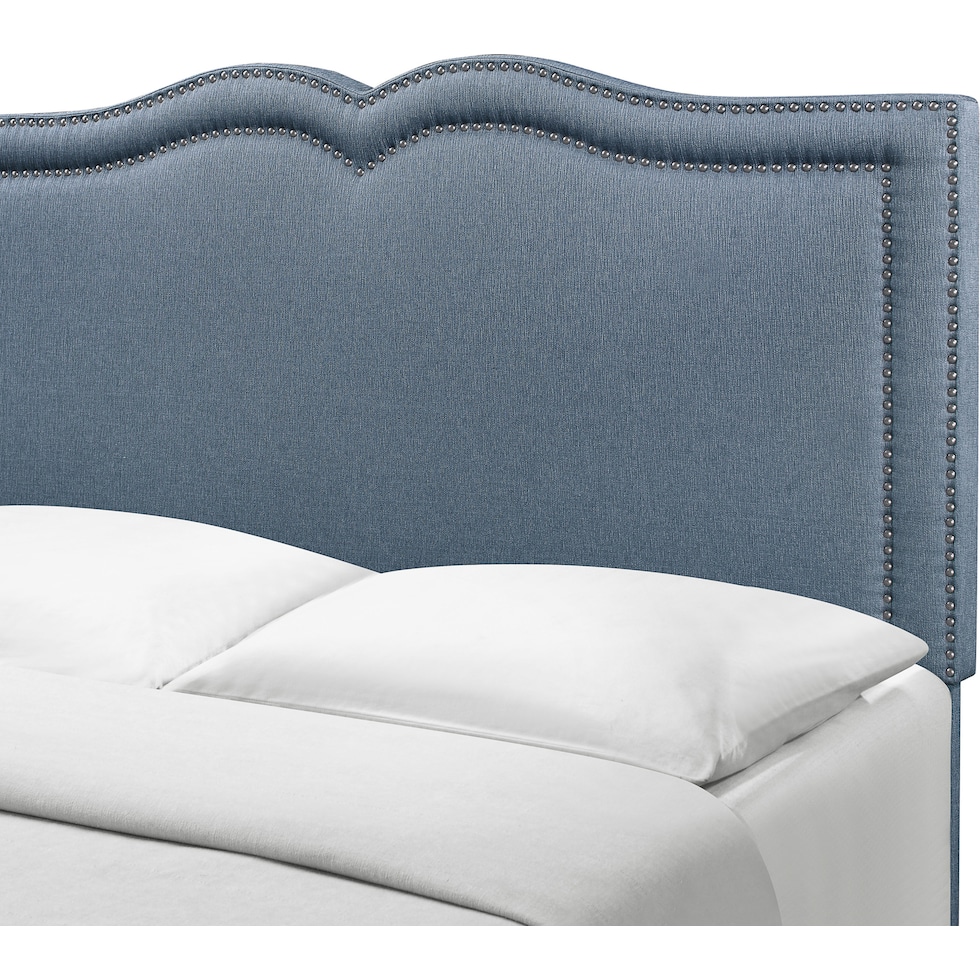 kimbra blue queen bed   