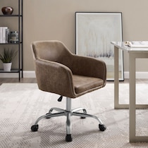kimika dark brown office chair   