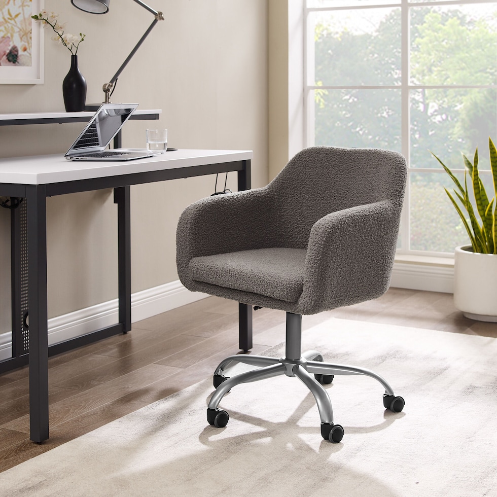 kimika gray office chair   