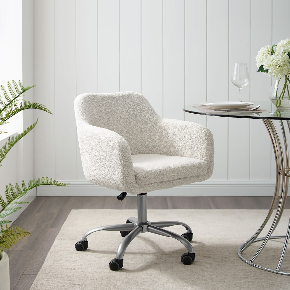 kimika white office chair   