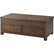 kingsbury dark brown coffee table   