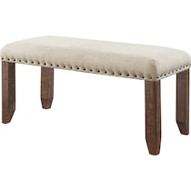 kingsbury white dining bench   