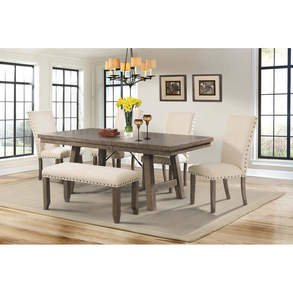kingsbury white dining bench   