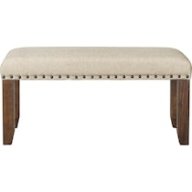 kingsbury white dining bench   