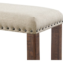 kingsbury white dining bench   