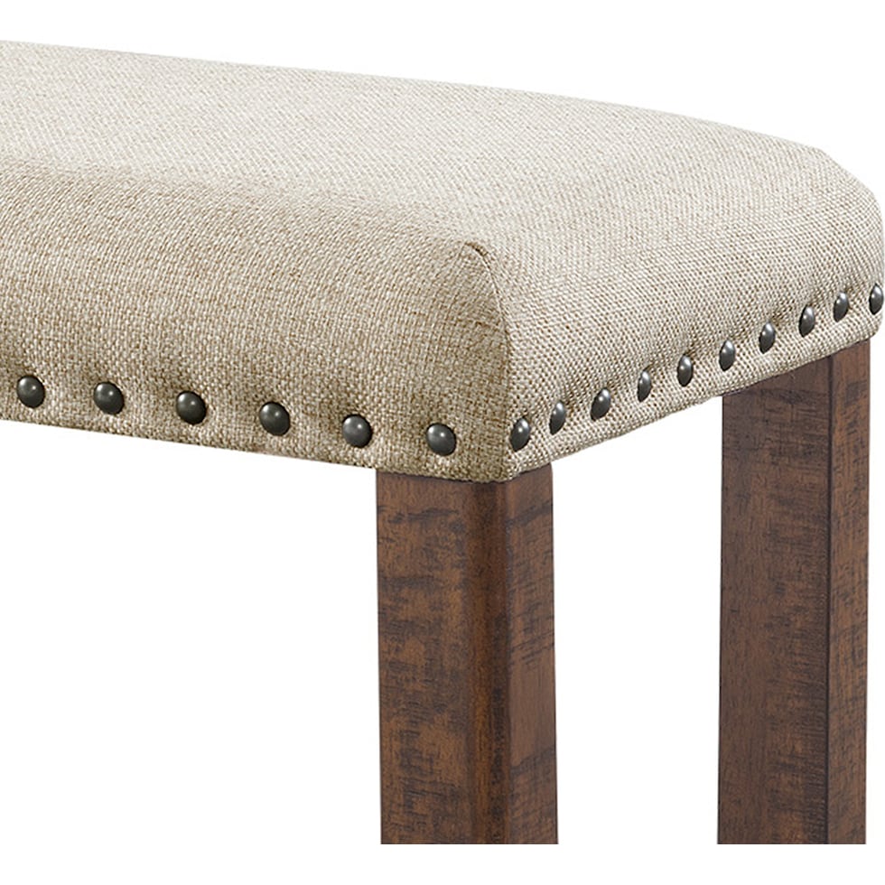 kingsbury white dining bench   