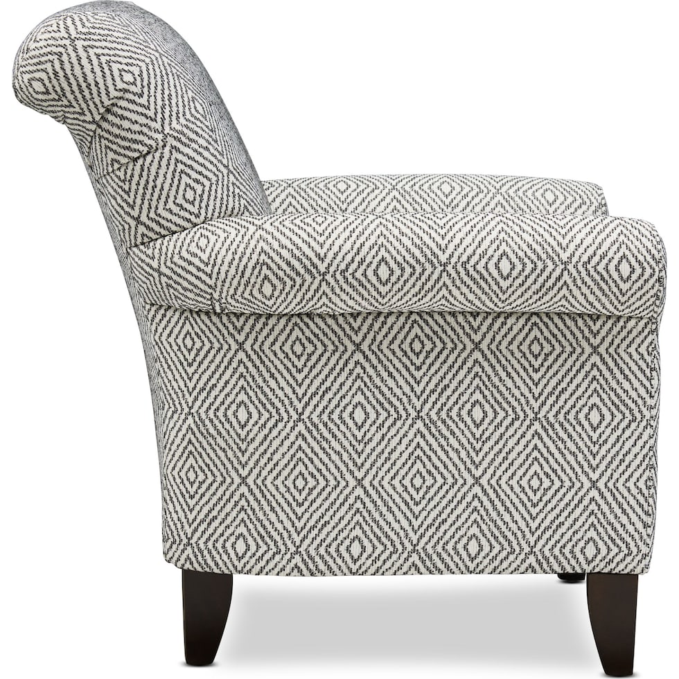 kingston black accent chair   