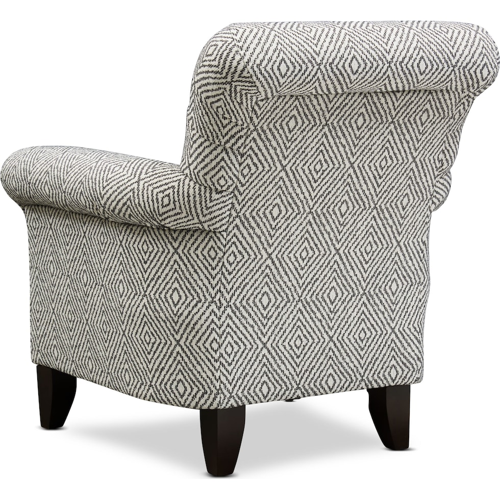 kingston black accent chair   