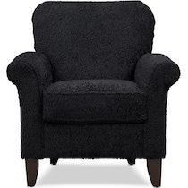 kingston black accent chair   