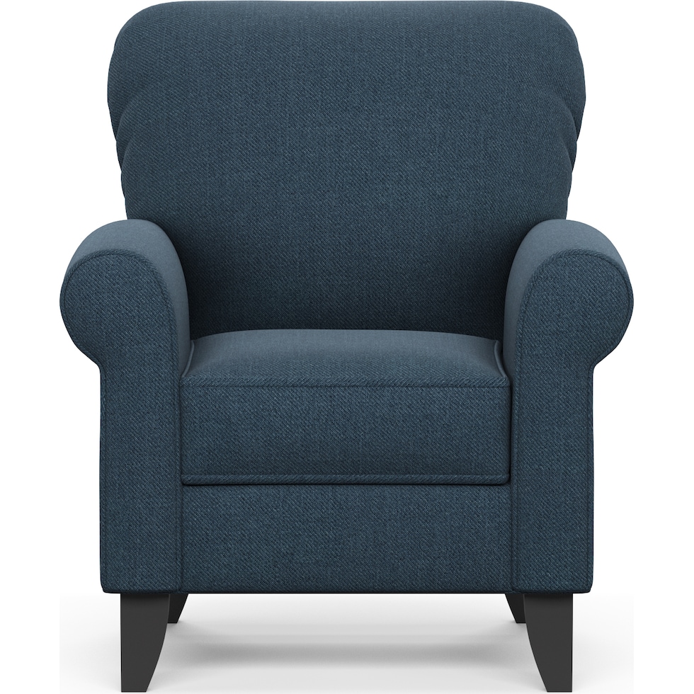 kingston blue accent chair   