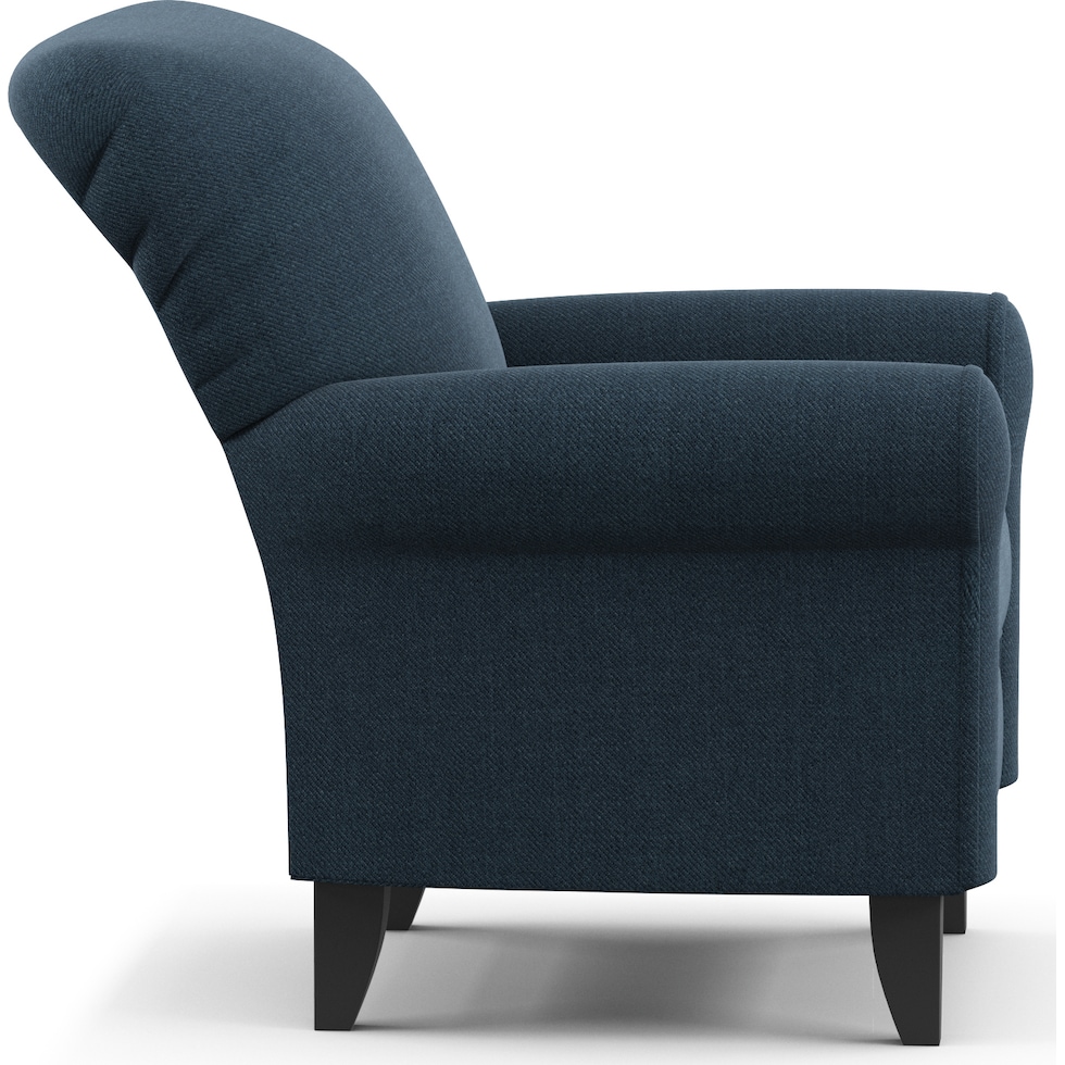 kingston blue accent chair   